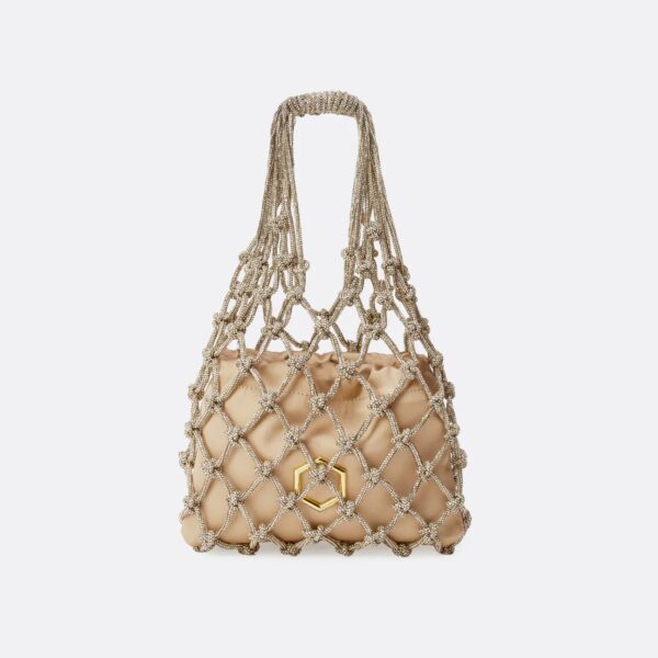 CARRIE
Mini borsa gioiello a rete con cristalli
HIBOURAMA